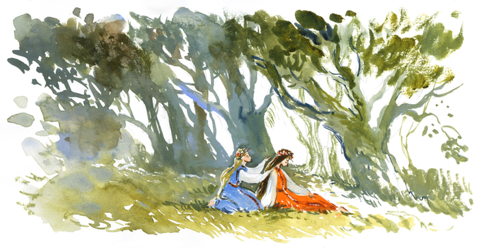 Иллюстрация к истории о Купале и Костроме