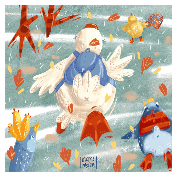 Бегом в школу!