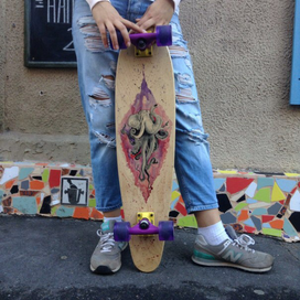 Роспись лонгборда