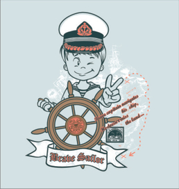 Серия принтов "Маленькия моряк"