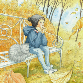 Петя с котом