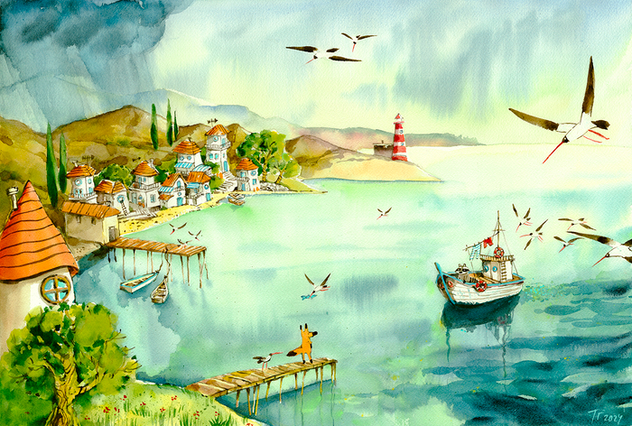 Левый берег города Лиса