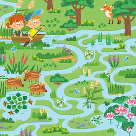 Лабиринт из серии "Природа России" Долина Лотосов