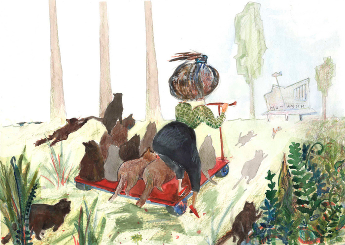 Голодные коты.