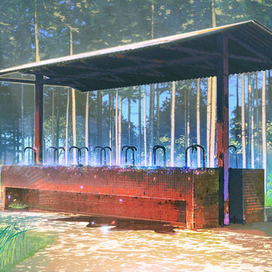 Умывальник в пионер лагере