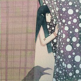 Девочка и ворона