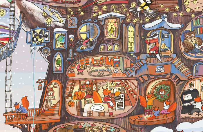  Адвент-календарь «Как Дед Мороз шапку искал» фрагмент