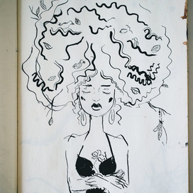 Эскиз к "Девушка-дерева"