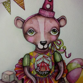 Цирковая медведица.