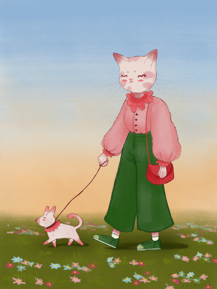 На прогулке