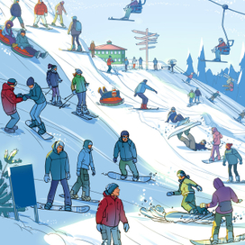 Одна из иллюстраций для компании First Line Software.