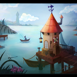 Домик рыбака