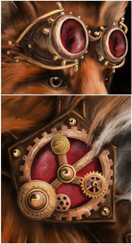 steampunk fox детали