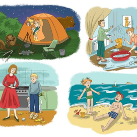 серия иллюстраций для журнала "Наш Филиппок"