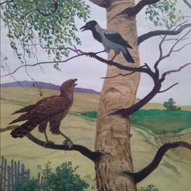 к рассказам и сказкам о птицах (ворона)