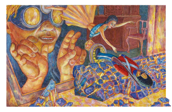 Иллюстрация к сказке Г.Х.Андерсена " Стойкий оловянный солдатик "