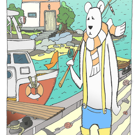 медведь рыбак