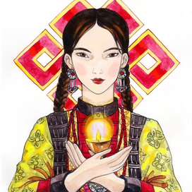 Девушка с лампадкой