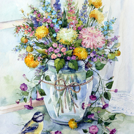 Букет полевых цветов 