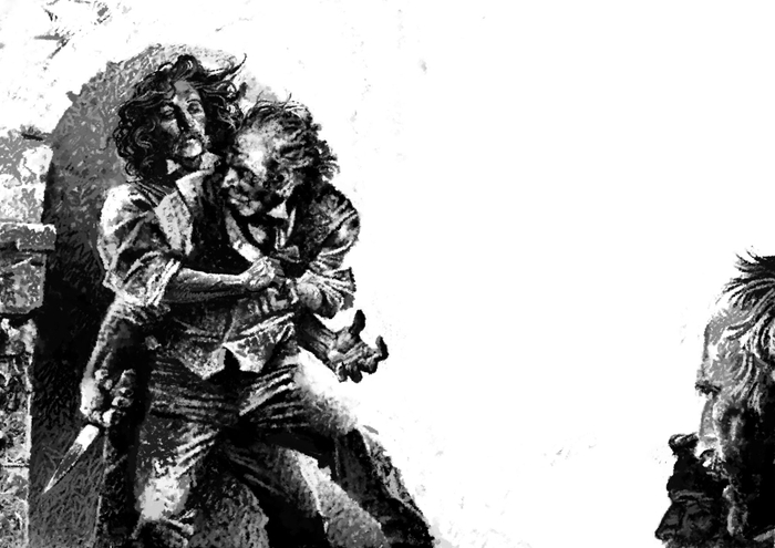 Стивенсон. Клуб Самоубийц. Иллюстрация