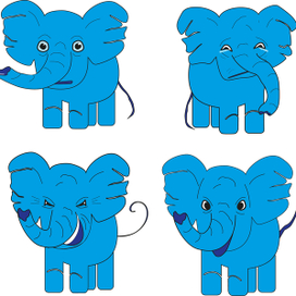 Стикеры слоны