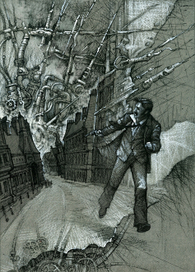 К произведению Г.Уэллса ,,Человек-невидимка,,