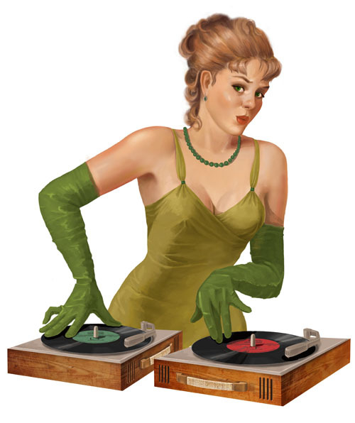 Пин ап Диск жокей