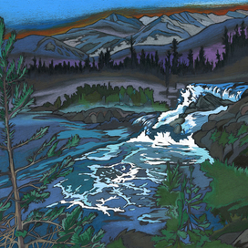 Горный пейзаж.