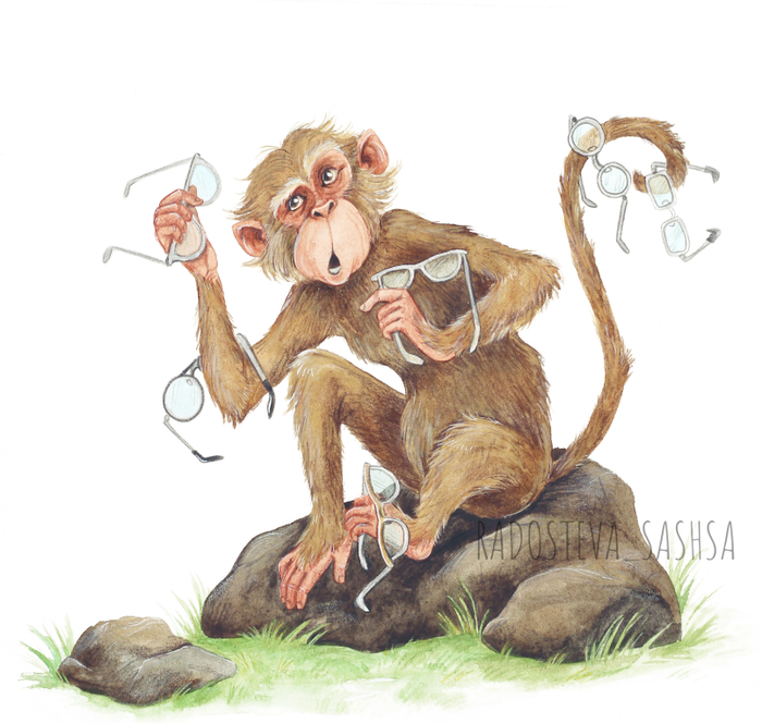 Мартышка и очки