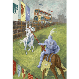 Иллюстрация для книги  «Оруженосец», издательства "Пять четвертей" 