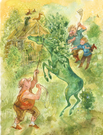 Подушкин поймал Зеленую Лошадь