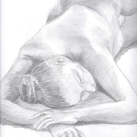 лежащая обнаженная