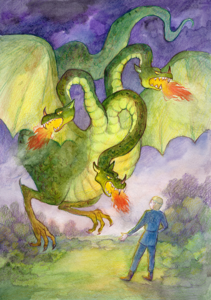 Встреча со Змеем Горынычем (Приключения Василисы)