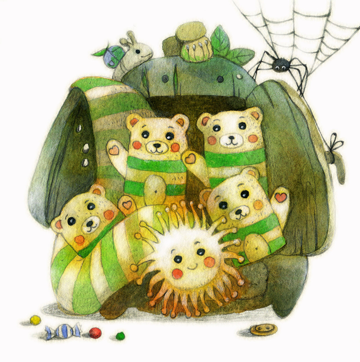 Медвежата в полоску