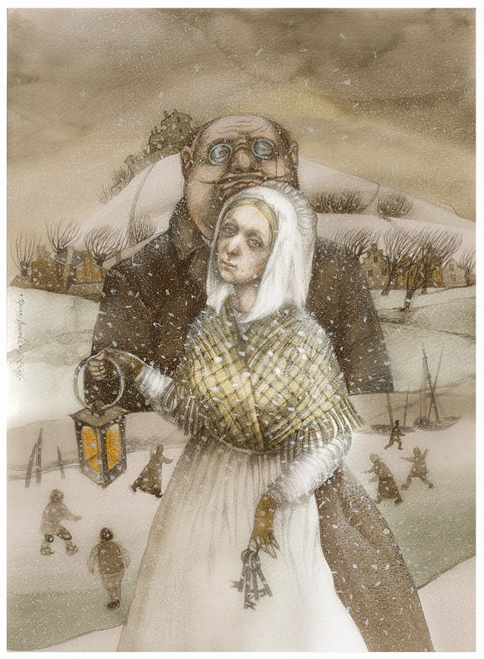 Замок. Кафка. Иллюстрация.