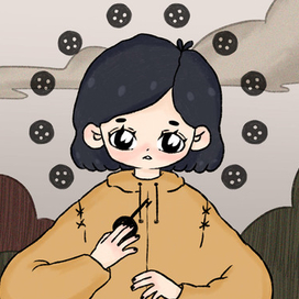 обложка для книги Коралина Нила Геймана