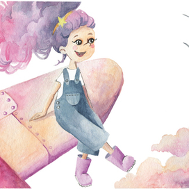 Тучка на крыле самолета