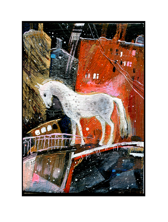 Лошадка Шагала по городу!