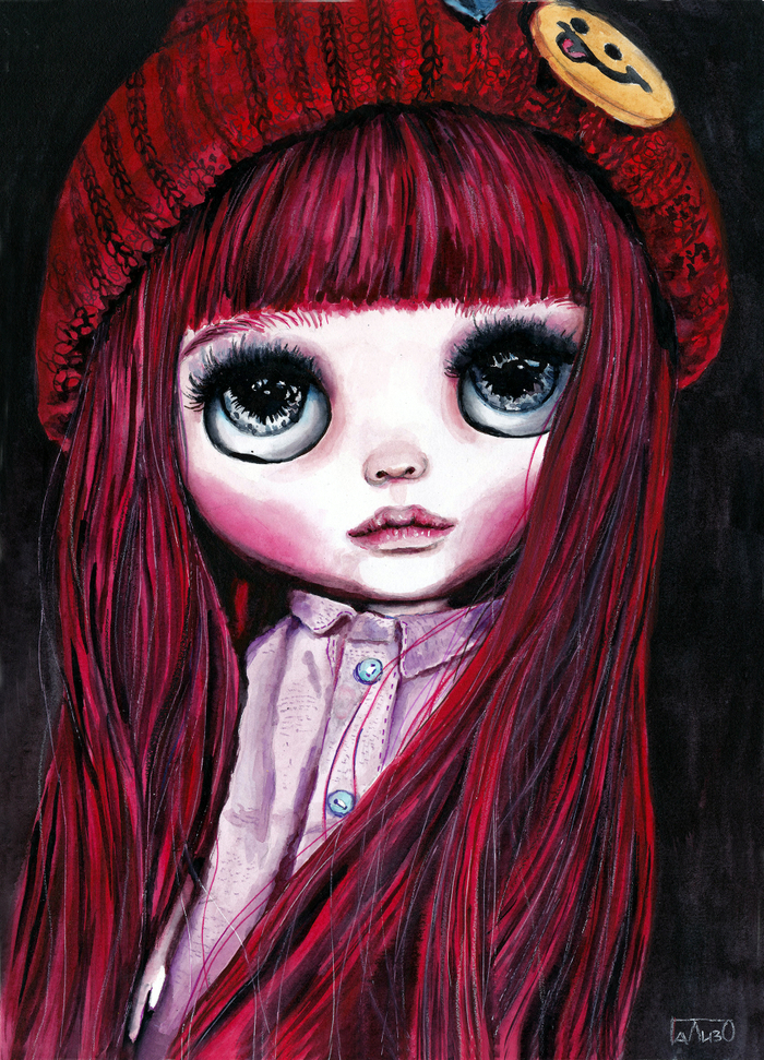 Иллюстрация с куклой Блайз