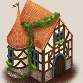 Замок в изометрии