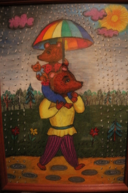 Медведи под зонтиком