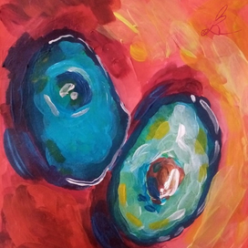 Бирюзовое авокадо