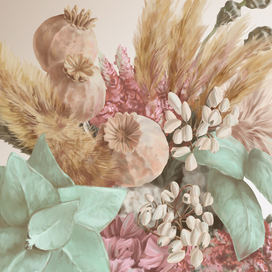 CG art икебана