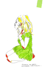 Девушка в зеленом