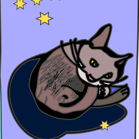 Кошка, вектор