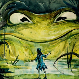 Дюймовочка и Жаба