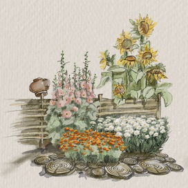 Пейзажные скетчи 