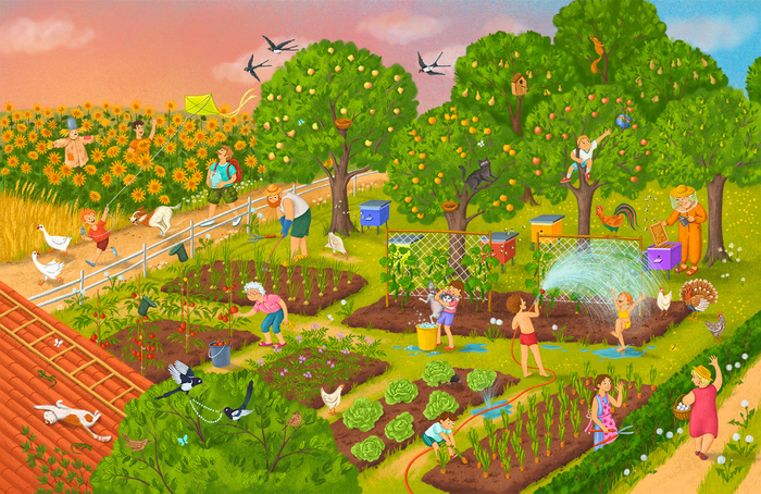 Лето на ферме