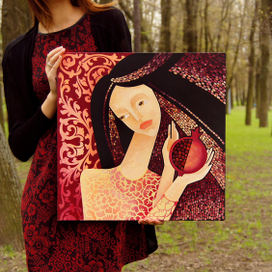 Девушка с грушей 