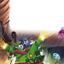 Иллюстрация к книге Е. Матюшкиной "Снумрики. Другая сторона пуговицы"